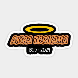 akira toriyama, dragon ball, rip Sticker